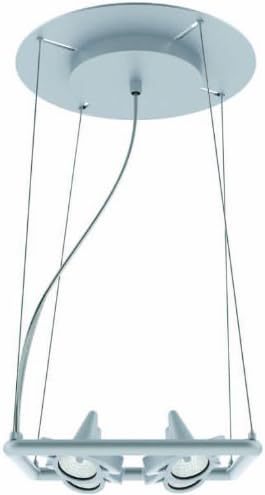 Multi-Light Chandelier series - 4 Light LED version - Silver finish