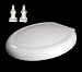 Toilettendeckel mit Absenkautomatik ,Toilettensitz, Toilettenbrille, Toilettenschüssel, Klodeckel, Kloschüssel, Klobrille, Klositz, mit Soft / Slow Close Funktion, Farbe: weiß, Marke Incutex