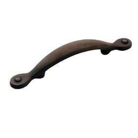 Amerock Inspirations Plain Pull 3-Inch Center, Antique Rust #BP1590-ART by Amerock