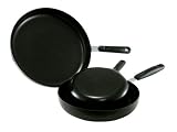 Arcosteel 3 Piece Carbon Steel Non-Stick Fry Pan Set
