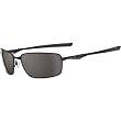 Oakley Splinter Men's Active Fashion Sunglasses w/ Free B&F Heart Sticker Bundle - Matte Black/Midnight/Warm Grey