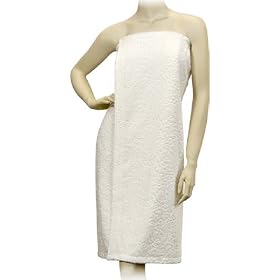Spa Wrap, Velcro, Jacquard Velour, Natural (100% Cotton/AG06N)