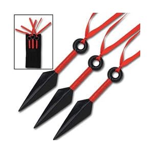 3pc 5.5" Throwing Kunai Warrior Set with Sheath Naruto Throwers