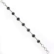 Handmade Jewelry of India Sterling Silver Amethyst Bracelet 7.5 inches