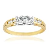 Three-Stone Diamond Ring 1/4ctw