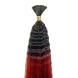 1440-Off Black/Golden Blonde Wet and Wavy Two Tone, 18 inch Braids