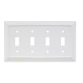Wood Architectural Quad Switch Wall Plate- Set of 2