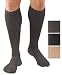 Activa Mens Dress Socks Microfiber Moderate Compression 20-30 mm Hg, Pinstripe Image