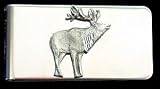 Sculpted Pewter Moneyclip - Free Form Elk - Sculpted Pewter Money Clip/Card Holder