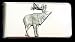 All Products : Wildlife Sculpted Pewter Moneyclip - Free Form Elk