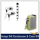 Klipsch IMAGE S4i-WH Premium Noise-Isolating Headset with 3-button Apple control, White Bonus Pack