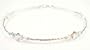 Damali .925 Sterling Silver Anklets Crystal: Diamond April Silver Swarovski Crystal Ankle Bracelets.