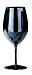 Premier Housewares Set di 4 bicchieri da vino rosso, colore: Nero