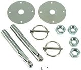 Allstar | 18512 | Steel Hood Pin Kit With 3/16'' Flip-Over Clips