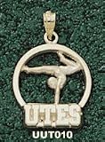 Univ Of Utah Utes Gymnast Charm/Pendant -14K/10K, Stainless Steel or Gold Plated