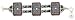  : BEADWORK BRACELET AZURE NIGHT 7.7 W X 1.4 L