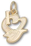 Toronto Blue Jays "I Heart New Logo" 1/2" 14K Charm/Pendant