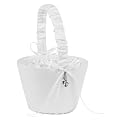 Hortense B. Hewitt Heart's Desire Flower Girl Basket - White (8")