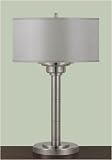 30'S Modern Fine Brushed Nickel Table Lamp Martha Stewart (MS-9547FBN)