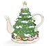 Search : Christmas Tree Teapot Accented With Toys Great Gift Item And Holiday Decor