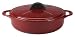 Daniel Boulud Kitchen Infiniti Cast Iron Cookware 5 quart Braising Roaster, Red