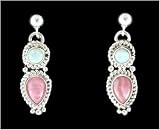 Rhodocrosite and Opal Earrings, #TP201