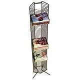 ATLANTIC 1332 Onyx 65-DVD Wire Storage Tower (Black)
