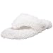 ACORN Women's Shaggy Spa Slipper,White,5-6 (B)M US
