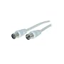 Antennenkabel wei�, Doppelschirmung, gerade, 10m, &hellip von Good Connections