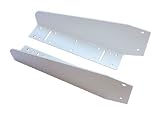 Amerock Single Bin Roll Out Door Mount Kit White