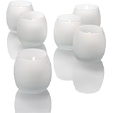 Eastland&reg; Petite Hurricane Votive Holders Frosted Set of 12