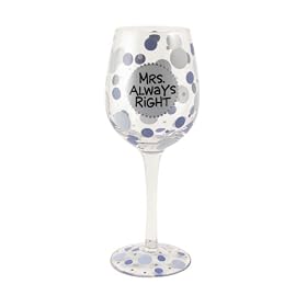 Our Name Is Mud - Verre � vin "Mrs. Right" (Import Grande Bretagne)
