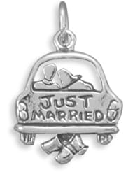 Sterling Silver Just Married Charm