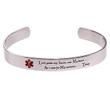 Nurses Prayer Cuff Bracelet