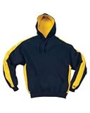 Cotton Hooded Sweatshirt with Side Stripes