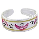 MOON and STAR Toe Ring