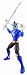 Power Ranger Samurai 10cm Ranger (Blue)