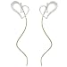 Goldfill Sterling Silver Cubic Zirconia Heart Earrings