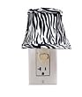 Dennis East Night Light Black and White Tiger Giraffe Print