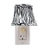 Dennis East Night Light Black and White Tiger Giraffe Print