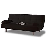 Lifestyle Solutions Aruba Casual Convertible Sofa in Black