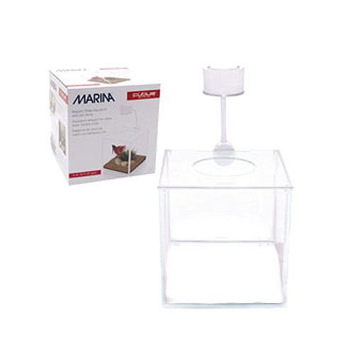 Marina 13485 3.4L/.09 Gallon Cubus Betta Kit With LED Light