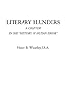 Literary Blunders