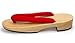 SPJ: Geta Japanese Woman's Traditional Wooden Cute Clogs Red Velvet Straps