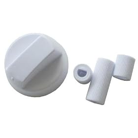 First4Spares Control Knob For UNIVERSAL MODELS, TRICITY BENDIX, DELONGHI, FAGOR, BRANDT, DE DIETRICH, ELECTROLUX, TEKA, CANDY, AMICA, NARDI, CAPLE, HOTPOINT, FLAVEL, NEW WORLD, BELLING, BEKO, AEG, CREDA, ZANUSSI, STOVES, HYGENA, DIPLOMAT, CANNON, INDESIT, BAUMATIC, ARISTON, BOSCH, NEFF, SIEMENS, RANGEMASTER, LEISURE, WHIRLPOOL, IGNIS & SMEG Replacement Cooker Oven Hob White CONTROL KNOB BUTTON Supplied With 3 x Different Sized Shaft Spindles / Adaptors To Suit All Applications - Made By FIRST4SPARES For All Universal Series