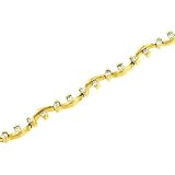 Ladies 7" Wave Bracelet with Round Diamonds 1.40cttw