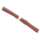 Watchband Genuine Lizard Honey Brown 14mm