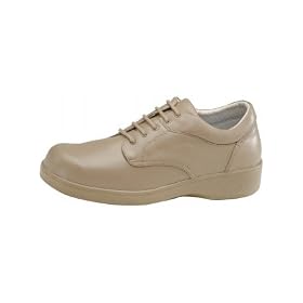 Womens Apex Taupe Biomechanical Lace Shoe, Recommended for diabetes and arthritis