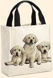 Yellow Lab Puppies Tote Bags