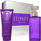 Eternity Purple Orchid by Calvin Klein for Women 2 Piece Set Includes: 3.4 oz Eau de Parfum Spray + 3.4 oz Body Lotion
